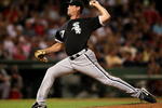BOSTON - AUGUST 26:  Matt Thornton #37 of the Chicago White Sox delivers a pitch in the seventh inning against the Boston Red Sox on August 26, 2009 at Fenway Park in Boston, Massachusetts.  (Photo by Elsa/Getty Images)