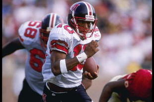 18 Nov 1995:  Wide receiver Geroy Simon of the Maryland Terrapins runs down the field during a game against the Florida State Seminoles at Doak Campbell Stadium in Tallahassee, Florida.  Florida State won the game 59-17. Mandatory Credit: Scott Halleran