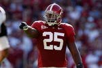 TUSCALOOSA, AL - NOVEMBER 07:  Rolando McClain #25 of the Alabama Crimson Tide against the Louisiana State University Tigers at Bryant-Denny Stadium on November 7, 2009 in Tuscaloosa, Alabama.  (Photo by Kevin C. Cox/Getty Images)
