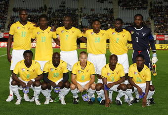 RIFU, MIYAGI, JAPAN - OCTOBER 14:  Players of Togo pose for photographs during the Kirin Challenge Cup 2009 match between Japan and Togo at Miyagi Stadium on October 14, 2009 in Rifu, Miyagi, Japan.  (Photo by Junko Kimura/Getty Images)