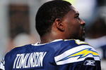 SAN DIEGO - JANUARY 17:  Running back LaDainian Tomlinson #21 of the San Diego Chargers warms up on the field prior to the AFC Divisional Playoff Game against the New York Jets at Qualcomm Stadium on January 17, 2010 in San Diego, California.  (Photo by Robert Laberge/Getty Images)