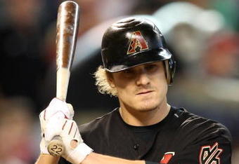 PHOENIX - MAY 30:  Eric Byrnes #22 of the Arizona Diamondbacks prepares to bat against the Atlanta Braves during the eleventh inning of the major league baseball game at Chase Field on May 30, 2009 in Phoenix, Arizona. The Diamondbacks defeated the Braves 3-2.  (Photo by Christian Petersen/Getty Images)
