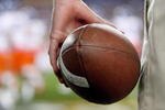 GLENDALE, AZ - JANUARY 04:  A detailed picture of a football during the Fiesta Bowl between the Boise State Broncos and the TCU Horned Frogs at the Universtity of Phoenix Stadium on January 4, 2010 in Glendale, Arizona.  (Photo by Christian Petersen/Getty Images)