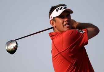 DOHA, QATAR - JANUARY 31:  Lee Westwood of England watches his tee shot on the par four 16th hole during the final round of The Commercialbank Qatar Masters at The Doha Golf Club on January 31, 2010 in Doha, Qatar.  (Photo by Ross Kinnaird/Getty Images)