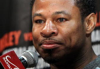 LAS VEGAS - NOVEMBER 14:  Shane Mosely speaks during a news conference at the Mandalay Bay Hotel & Casino on November 14, 2009 in Las Vegas, Nevada. Mosley and boxer Andre Berto announced today they will meet in the ring on January 30, 2010 at the Mandalay Bay Events Center.  (Photo by Al Bello/Getty Images)