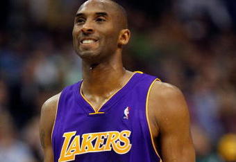 DALLAS - JANUARY 13:  Guard Kobe Bryant #24 of the Los Angeles Lakers on January 13, 2010 at American Airlines Center in Dallas, Texas.  NOTE TO USER: User expressly acknowledges and agrees that, by downloading and/or using this Photograph, user is consenting to the terms and conditions of the Getty Images License Agreement.  (Photo by Ronald Martinez/Getty Images)