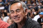 WESTWOOD, CA - JANUARY 16: UCLA football offensive coordinator Norm Chow attends the game between  the USC Trojans and the UCLA Bruins on January 16, 2010 at Pauley Pavillion in Westwood, California.  USC won 67-46.  (Photo by Stephen Dunn/Getty Images)