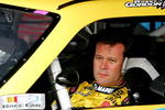 DOVER, DE - SEPTEMBER 25:  Robby Gordon, driver of trhe #7 Camoing World Toyota sits in his car during practice for the NASCAR Sprint Cup Series AAA 400 at Dover International Speedway on September 25, 2009 in Dover, Delaware.  (Photo by Jerry Markland/Getty Images for NASCAR)