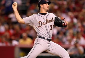ANAHEIM, CA - AUGUST 24:  Pitcher Justin Verlander #35 of the Detroit Tigers throws apitch against the Los Angeles Angels of Anaheim on August 24, 2009 at Angel Stadium in Anaheim, California.  (Photo by Stephen Dunn/Getty Images)