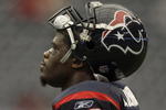 HOUSTON - DECEMBER 13:  Wide receiver Andre Johnson #80 of the Houston Texans looks on during pre-game warmups before the game against the Seattle Seahawks at Reliant Stadium on December 13, 2009 in Houston, Texas.  (Photo by Bob Levey/Getty Images)