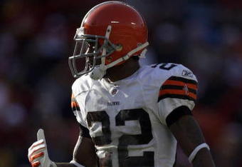 KANSAS CITY, MO - DECEMBER 20:  Brandon McDonald #22 of the Cleveland Browns looks on during their NFL game against the Kansas City Chiefs on December 20, 2009 at Arrowhead Stadium in Kansas City, Missouri. The Browns defeated the Chiefs 41-34. (Photo by Jamie Squire/Getty Images)