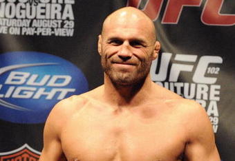 PORTLAND, OR - AUGUST 28: UFC heavyweight fighter Randy Couture weighs in at UFC 102: Couture vs. Nogueira Weigh-In at the Rose Garden Arena on August 28, 2009 in Portland, Oregon. (Photo by Jon Kopaloff/Getty Images)