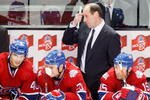 MONTREAL- MARCH 10:  Montreal Canadiens head coach Bob Gainey watches play behind Maxim Lapierre  #40, Gregory Stewart #70 and Glen Metropolit #15 during the game against the Edmonton Oilers at the Bell Centre on March 10, 2009 in Montreal, Quebec, Canada.  The Canadiens defeated the Oilers 4-3 in overtime.  (Photo by Richard Wolowicz/Getty Images)