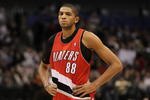DALLAS - JANUARY 30:  Forward Nicolas Batum #88 of the Portland Trail Blazers on January 30, 2010 at American Airlines Center in Dallas, Texas.  NOTE TO USER: User expressly acknowledges and agrees that, by downloading and/or using this Photograph, user is consenting to the terms and conditions of the Getty Images License Agreement.  (Photo by Ronald Martinez/Getty Images)