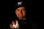 MARYVALE, AZ - FEBRUARY 19: Trevor Hoffman of the Milwaukee Brewers poses during photo day at the Brewers spring training complex on February 19, 2009 in Maryvale, Arizona. (Photo by Ronald Martinez/Getty Images)