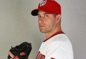 VIERA, FL - FEBRUARY 21:  Garrett Mock #50 of the Washington Nationals poses during photo day at Roger Dean Stadium on February 21, 2009 in Viera, Florida.  (Photo by Doug Benc/Getty Images)