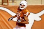 AUSTIN, TX - NOVEMBER 21:  Wide receiver Jordan Shipley #8 of the Texas Longhorns runs for a touchdown against the Kansas Jayhawks at Darrell K Royal-Texas Memorial Stadium on November 21, 2009 in Austin, Texas.  (Photo by Ronald Martinez/Getty Images)