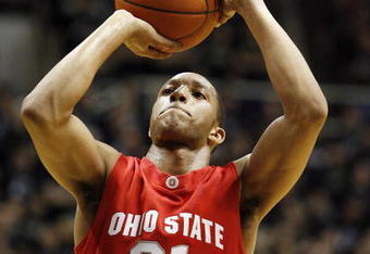 WEST LAFAYETTE, IN - JANUARY 12:  Evan Turner #21 of the Ohio State Buckeyes shoots the ball during the Big Ten game against the Purdue Boilermakers at Mackey Arena on January 12, 2010 in West Lafayette, Indiana. Ohio state won 70-66.  (Photo by Andy Lyons/Getty Images)