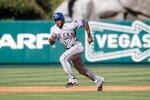 ANAHEIM, CA - OCTOBER 01:  Julio Borbon #33 of the Texas Rangers leads off of second base against the Los Angeles Angels of Anaheim at Angel Stadium on October 1, 2009 in Anaheim, California. The Rangers defeated the Angels 11-3.  (Photo by Jeff Gross/Getty Images)