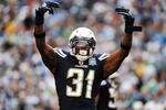SAN DIEGO - JANUARY 17:  Cornerback Antonio Cromartie #31 of the San Diego Chargers reacts to a play during the AFC Divisional Playoff Game against the New York Jets at Qualcomm Stadium on January 17, 2010 in San Diego, California.  (Photo by Robert Laberge/Getty Images)