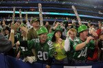 TORONTO, ON - NOVEMBER 25:  Saskatchewan Rough Riders fans celebrate a victory over the Winnipeg Blue Bombers during the 95th Grey Cup on November 25, 2007 at the Rogers Centre in Toronto, Ontario, Canada.  (Photo by Harry How/Getty Images)