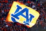 AUBURN, AL - NOVEMBER 27:  A flag for the Auburn Tigers is flown during the game against the Alabama Crimson Tide at Jordan-Hare Stadium on November 27, 2009 in Auburn, Alabama.  (Photo by Kevin C. Cox/Getty Images)