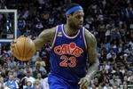 ORLANDO, FL - FEBRUARY 21:  LeBron James #23 of the Cleveland Cavaliers looks to drive during the game against the Orlando Magic at Amway Arena on February 21, 2010 in Orlando, Florida. NOTE TO USER: User expressly acknowledges and agrees that, by downloading and/or using this Photograph, user is consenting to the terms and conditions of the Getty Images License Agreement.  (Photo by Sam Greenwood/Getty Images)