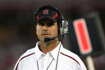 PALO ALTO, CA - SEPTEMBER 26: Head coach Jim Harbaugh of the Stanford Cardinal looks on against the Washington Huskies at Stanford Stadium on September 26, 2009 in Palo Alto, California. (Photo by Jed Jacobsohn/Getty Images)