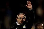 LONDON, ENGLAND - JANUARY 30:  Martin O'Neill the Aston Villa manager waves to the travelling fans following his team's 2-1 victory during the Barclays Premier League match between Fulham and Aston Villa at Craven Cottage on January 30, 2010 in London, England.  (Photo by Phil Cole/Getty Images)
