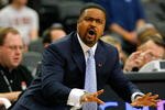ATLANTA - MARCH 12:  Head coach Frank Haith of the Miami Hurricanes yells to his offense against the Virginia Tech Hokies during day one of the 2009 ACC Men's Basketball Tournament on March 12, 2009 at the Georgia Dome in Atlanta, Georgia.  (Photo by Kevin C. Cox/Getty Images)