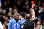 LONDON, ENGLAND - FEBRUARY 27:  Michael Ballack of Chelsea is shown the red card by referee Mike Dean during the Barclays Premier League match between Chelsea and Manchester City at Stamford Bridge on February 27, 2010 in London, England.  (Photo by Julian Finney/Getty Images)