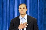 PONTE VEDRA BEACH, FL - FEBRUARY 19:  Tiger Woods makes a statement from the Sunset Room on the second floor of the TPC Sawgrass, home of the PGA Tour on February 19, 2010 in Ponte Vedra Beach, Florida. Woods publicly admitted to cheating on his wife Elin Nordegren but maintained that the issues remain 'a matter between a husband and a wife.'  (Photo by Lori Moffett-Pool/Getty Images)