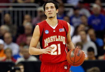 KANSAS CITY, MO - MARCH 21:  Greivis Vasquez #21 of the Maryland Terrapins dribbles the ball upcourt during their second round game against the Memphis Tigers in the NCAA Division I Men's Basketball Tournament at the Sprint Center on March 21, 2009 in Kansas City, Missouri. The Tigers defeated the Terrapins 89-70.  (Photo by Jamie Squire/Getty Images)