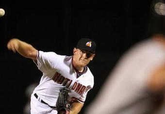 PHOENIX - OCTOBER 16:  Washington Nationals prospect Stephen Strasburg #37, playing for the Phoenix Desert Dogs, pitches in the Arizona Fall League game against the Scottsdale Scorpions at Phoenix Municipal Stadium on October 16, 2009 in Phoenix, Arizona.  (Photo by Christian Petersen/Getty Images)