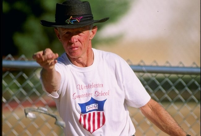 20 Oct 1994: General view of an athlete participating in the horseshoes event during the Senior Games in St. George, Utah.