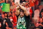 LAS VEGAS - AUGUST 24:  Wrestler Triple H gestures to the crowd during the WWE Monday Night Raw show at the Thomas & Mack Center August 24, 2009 in Las Vegas, Nevada.  (Photo by Ethan Miller/Getty Images)
