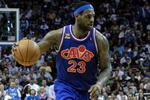 ORLANDO, FL - FEBRUARY 21:  LeBron James #23 of the Cleveland Cavaliers looks to drive during the game against the Orlando Magic at Amway Arena on February 21, 2010 in Orlando, Florida. NOTE TO USER: User expressly acknowledges and agrees that, by downloading and/or using this Photograph, user is consenting to the terms and conditions of the Getty Images License Agreement.  (Photo by Sam Greenwood/Getty Images)