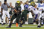 TAMPA, FL - SEPTEMBER 12: Running back Jamar Taylor #33 of the University of South Florida Bulls rushes for a touchdown against the Kansas University Jayhawks at Raymond James Stadium on September 12, 2008 in Tampa, Florida.  (Photo by Al Messerschmidt/Getty Images)