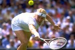 22 Jun 1999:  Jana Novotna of the Czech Republic dives for the ball during the second day of the Championships played at the All England Club in London, England.  \ Mandatory Credit: Clive Brunskill /Allsport