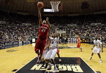 WEST LAFAYETTE, IN - JANUARY 12:  Evan Turner #21 of the Ohio State Buckeyes shoots the ball during the Big Ten game against the Purdue Boilermakers at Mackey Arena on January 12, 2010 in West Lafayette, Indiana. Ohio state won 70-66.  (Photo by Andy Lyons/Getty Images)