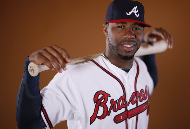 KISSIMMEE, FL - FEBRUARY 26:  Jason Heyward #71 of the Atlanta Braves poses during photo day at Champions Stadium on February 26, 2010 in Kissimmee, Florida.  (Photo by Gregory Shamus/Getty Images)