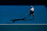 MELBOURNE, AUSTRALIA - JANUARY 26:  Andy Roddick of the United States of America plays a forehand in his quarterfinal match against Marin Cilic of Croatia during day nine of the 2010 Australian Open at Melbourne Park on January 26, 2010 in Melbourne, Australia.  (Photo by Quinn Rooney/Getty Images)