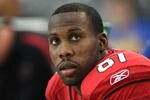 GLENDALE, AZ - JANUARY 03:  Wide receiver Anquan Boldin #81 of the Arizona Cardinals sits on the bench during the NFL game against the Green Bay Packers at the Universtity of Phoenix Stadium on January 3, 2010 in Glendale, Arizona. The Packers defeated the Cardinals 33-7.  (Photo by Christian Petersen/Getty Images)
