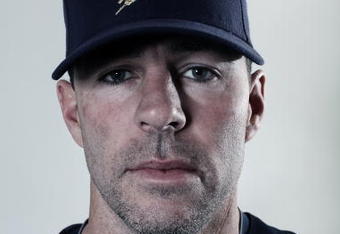 MARYVALE, AZ - MARCH 01:  (EDITORS NOTE: THIS IMAGES HAS BEEN DIGITALLY DESATURATED) Jim Edmonds #15 poses for a portrait during the Milwaukee Brewers Photo Day at the Maryvale  Baseball Park on March 1, 2010 in Maryvale, Arizona.  (Photo by Jonathan Ferrey/Getty Images)