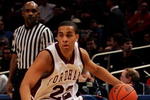 NEW YORK - JANUARY 13: Rayner Moquete #22 of the Fordham Rams handles the ball against the Dayton Flyers at Madison Square Garden on January 13, 2010 in New York, New York.  (Photo by Mike Lawrie/Getty Images)