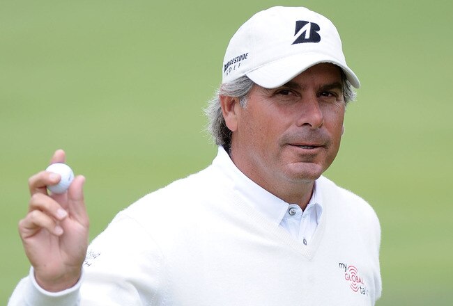 NEWPORT BEACH, CA - MARCH 06:  Fred Couples makes par on the fifth hole during the second round of the Toshiba Classic at the Newport Beach Country Club on March 6, 2010 in Newport Beach, California.  Couples shot a round of 64 to lead the tournament.    (Photo by Harry How/Getty Images)