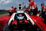 SPARTA, KY - AUGUST 01: Milka Duno sits aboard the #23 CITGO/Dryer and Reinbold Racing Dallara Honda during practice for the IRL IndyCar Series Meijer Indy 300 on August 1, 2009 at the Kentucky Speedway in Sparta, Kentucky.  (Photo by Darrell Ingham/Getty Images)