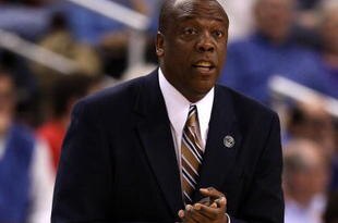 NORTH LITTLE ROCK, AR - MARCH 21:  Head coach Ernie Kent of the Oregon Ducks reacts during the game against the Mississippi State Bulldogs during the first round of the South Regional as part of the 2008 NCAA Men's Basketball Tournament at Alltel Arena on March 21, 2008 in North Little Rock, Arkansas.  (Photo by Andy Lyons/Getty Images)
