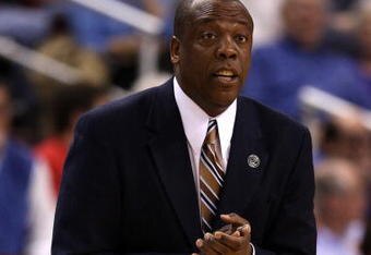 NORTH LITTLE ROCK, AR - MARCH 21:  Head coach Ernie Kent of the Oregon Ducks reacts during the game against the Mississippi State Bulldogs during the first round of the South Regional as part of the 2008 NCAA Men's Basketball Tournament at Alltel Arena on March 21, 2008 in North Little Rock, Arkansas.  (Photo by Andy Lyons/Getty Images)