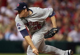 ST. LOUIS, MO - JULY 14:  American League All-Star Joe Nathan of the Minnesota Twins pitches during the 2009 MLB All-Star Game at Busch Stadium on July 14, 2009 in St Louis, Missouri. (Photo by Dilip Vishwanat/Getty Images)